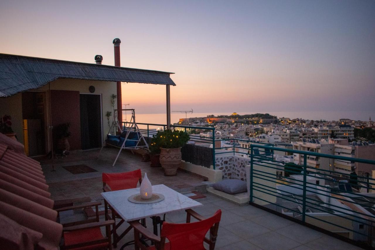 Rooftop With Sea View In Central Rethymno Eksteriør bilde