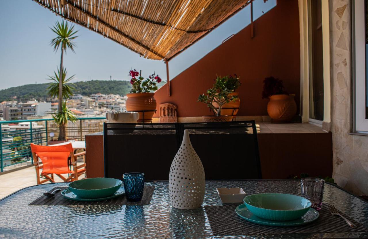 Rooftop With Sea View In Central Rethymno Eksteriør bilde